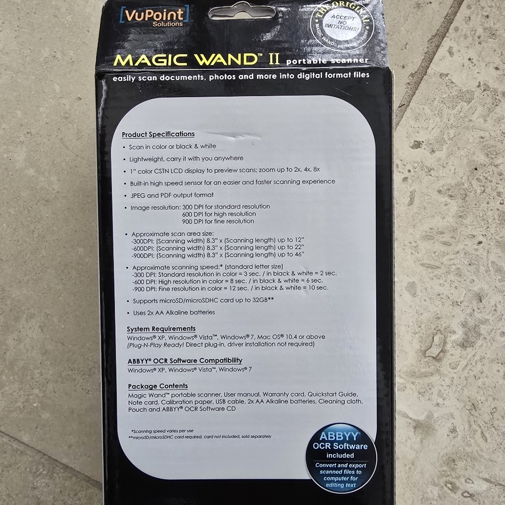 VuPoint Magic Wand II Portable Scanner - Red NEW - Picture 4 of 6